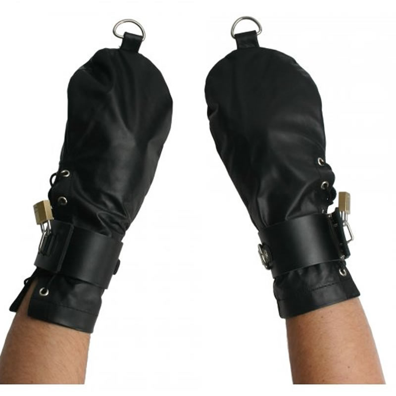 Leather Bondage Mittens